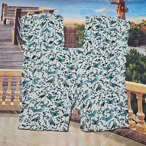 Onia Crane Bird Floral Pants Size XS - Picture 3 of 6